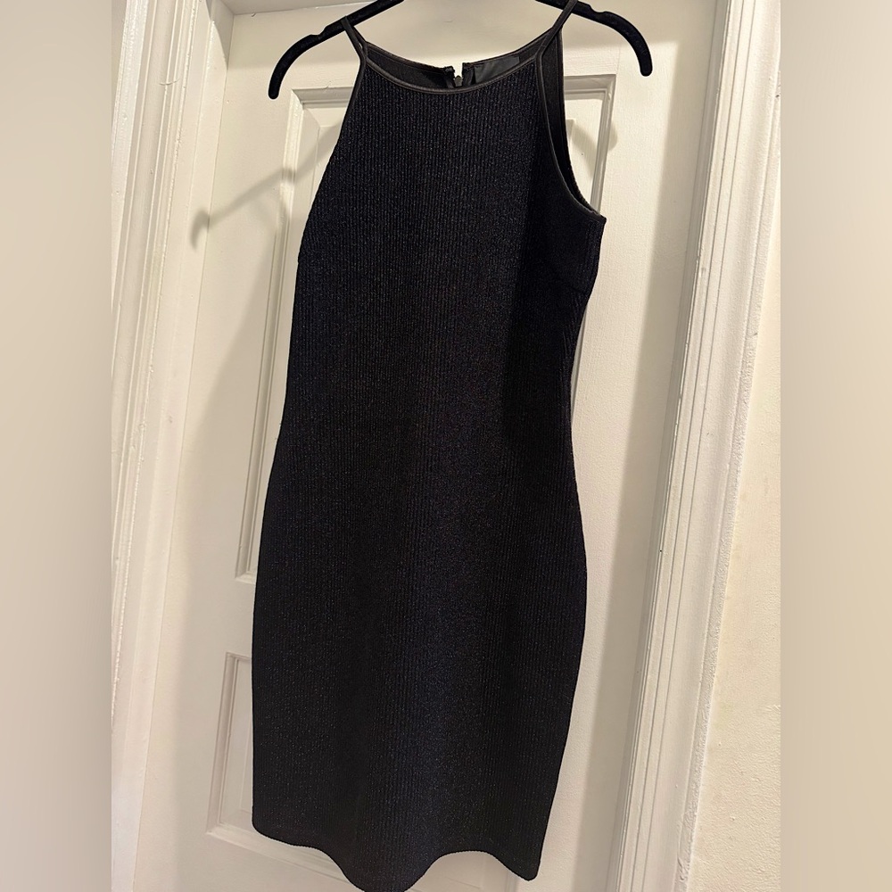 Greylin black shimmer mini dress.  Medium.